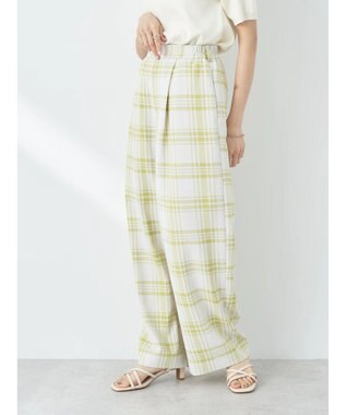 earth music&ecology タックワイドパンツ Check