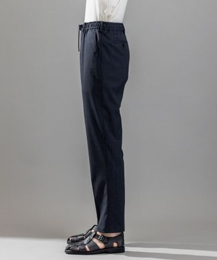 JOSEPH HOMME 【ストレッチ/ウエストゴム仕様】キャリーマンストレッチ ドロスト付ストレートパンツ / HOVE ネイビー系