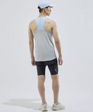 CW-X 【UNISEX】 CW-X ランニングシャツ メッシュ素材 涼しい着ごこち スポーツウェア ノースリーブ ユニセックス DLR160 /ワコール サックス