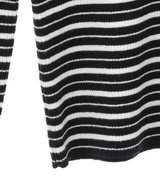 CRAFT STANDARD BOUTIQUE 洗える/とてもちリブタートルネックニットプルオーバー/24AW Border Black