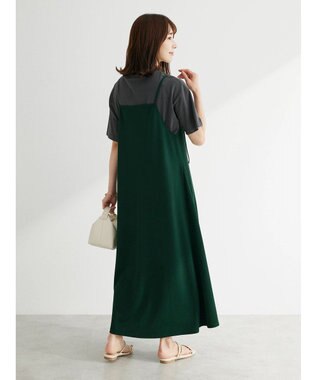 Green Parks BEST PRICE 前後２ｗａｙカットリブキャミワンピース Green