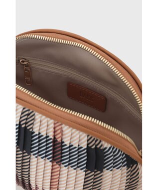 DAKS 【軽量】ポリエステルハウスチェック ショルダーバッグ ブラウン