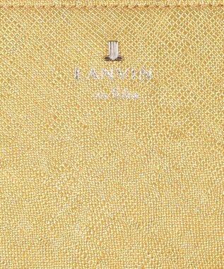 LANVIN en Bleu リュクサンブールブリエ 口金二つ折り財布 ゴールド