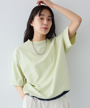 CRAFT STANDARD BOUTIQUE バイカラーヘムプルオーバー Light Green