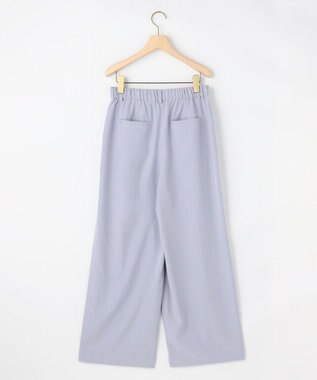 組曲 【先行予約】スムースクロス ラップ見えワイドパンツ ブルーグレー系