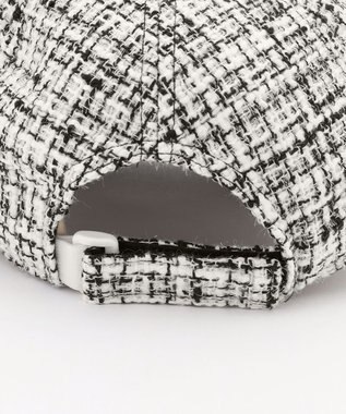 23区GOLF 【WOMEN】ツイードキャップ スタイリングが華やかに モノトーンコーデ ホワイト系