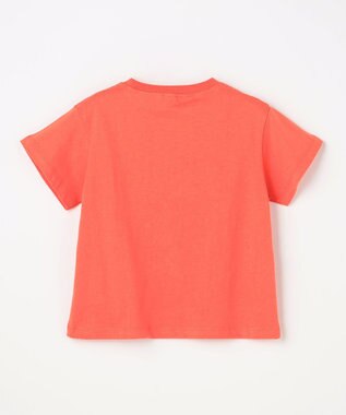 ANY KIDS 【洗濯機可能】恐竜プリント 半袖Tシャツ オレンジ