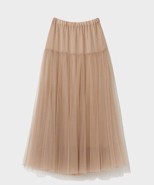 GRACE CONTINENTAL チュールボリュームスカート ベージュ