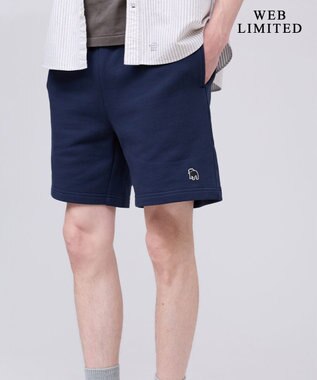 J.PRESS MEN 【WEB限定】バックブル スウェットハーフパンツ