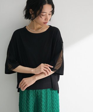 Green Parks 今年っぽチュールドッキングプルオーバー Black