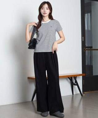 WEGO 【SMLサイズ展開】U.S. POLO ASSN.別注コンパクトTシャツ ホワイトボーダー