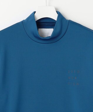 23区GOLF 【23Fondation/MEN】ストレッチ裏フリース モックネック ダルブルー系