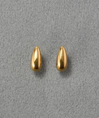 Phoebe 【金属アレルギー対応】ドロップハーフフープミニピアス　ゴールド/サージカルステンレス ゴールド