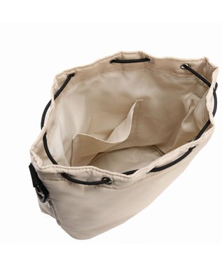 ACE BAGS & LUGGAGE JEWELNA by Jewelna Rose ナイロン巾着バッグ 16201 軽量 2WAY ハンドバッグ ショルダーバッグ アイボリー