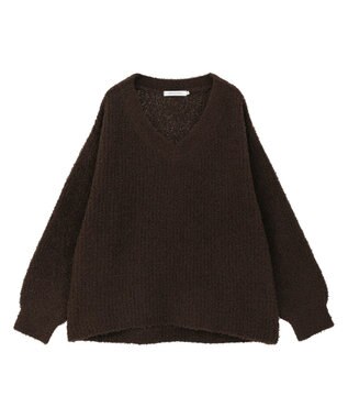 AMERICAN HOLIC ミニシャギーラメニットプルオーバー Brown