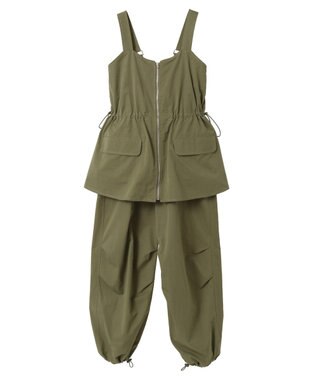Green Parks ウ゛ィンテージペプラムオールインワン Khaki