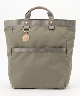 LA BAGAGERIE チャーム付き　ナイロンリュック グレー