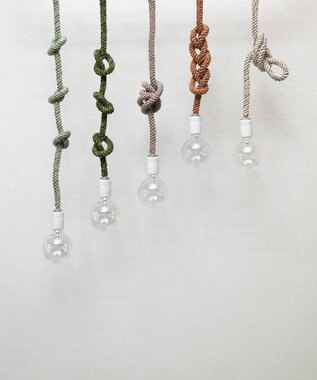 TRICOTE KNOT PENDANT LIGHT 86CAMEL×BLUE