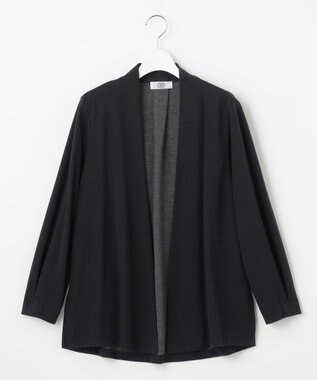 J.PRESS LADIES L セルロースリバー カーディガン ネイビー系