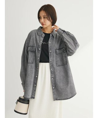 Green Parks ・ＥＬＥＮＣＡＲＥ　ＤＵＥ　デニムロングスリーブシャツ Gray Mixture