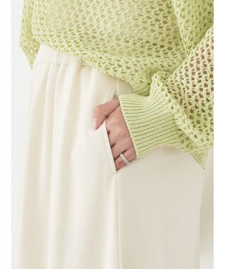 earth music&ecology ウラケ裾フリルスカート Ivory