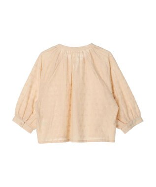 earth music&ecology 刺繍ギャザーブラウス Beige