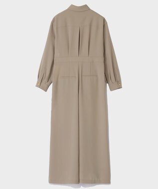 GRACE CONTINENTAL バックサテンオールインワン ベージュ