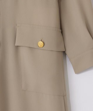 GRACE CONTINENTAL バックサテンオールインワン ベージュ