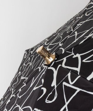 AURORA Beaurance ビューランス モノグラム柄 晴雨兼用傘 (トップフラット折傘) ブラック