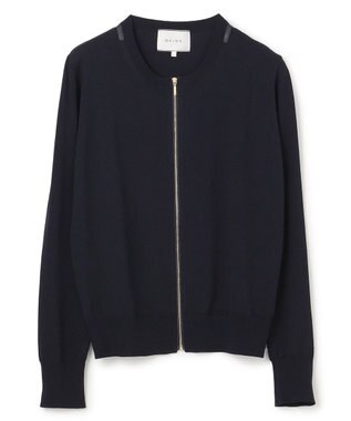 BEIGE， NADIA / ジップアップカーディガン Navy