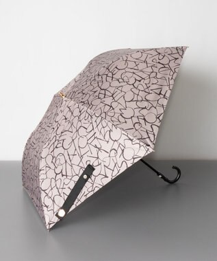 AURORA Beaurance ビューランス モノグラム柄 晴雨兼用傘 (トップフラット折傘) ベージュ