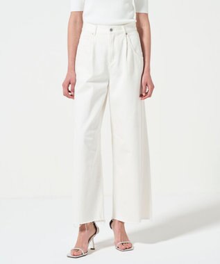 GRACE CONTINENTAL ペインターデニムパンツ ホワイト