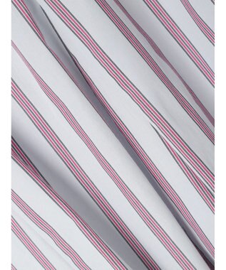 earth music&ecology ポプリンフレアスカート Stripe Sax