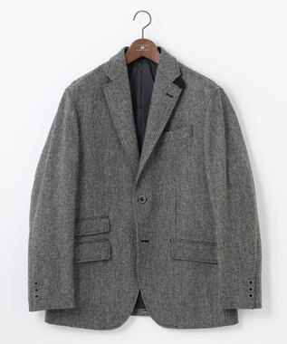 JOSEPH ABBOUD 【リラックスサイズ】ラムウールツィード ジャケット グレー系7