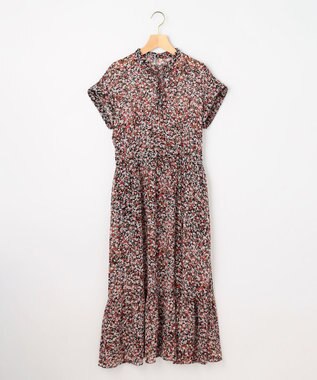  【先行予約】インプレッションフラワープリント フレアワンピース