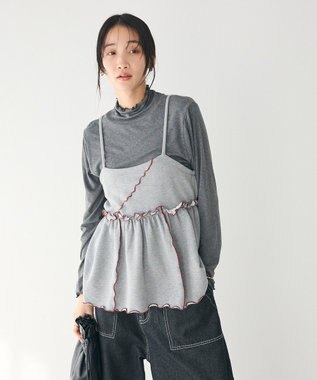 CRAFT STANDARD BOUTIQUE 配色メローキャミトップス
