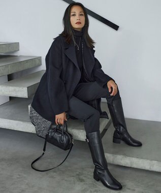 ICB ウールリバー Pコート ネイビー系