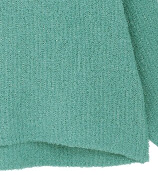 AMERICAN HOLIC ミニシャギーラメニットプルオーバー Green