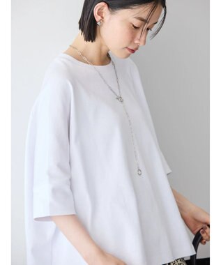 AMERICAN HOLIC 接触冷感ポンチョシルエットポンチプルオーバー Off White