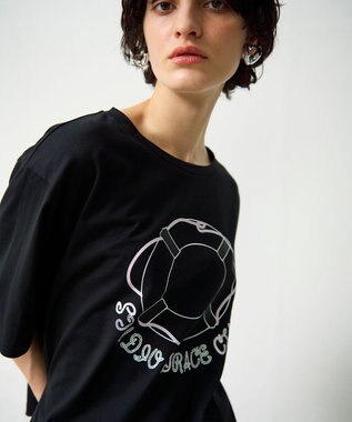 GRACE CONTINENTAL プリントトップ ブラック