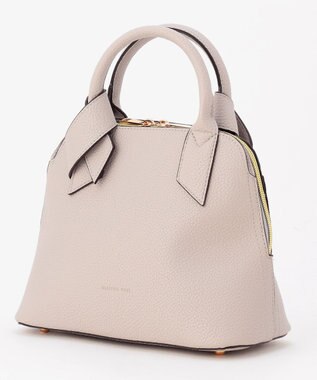 LA BAGAGERIE 【maison vert】 【超軽量/多収納】リボンハンドル2WAYバッグ ライトグレー