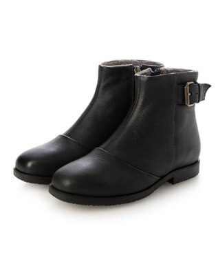 ing <ing>【WEB限定】ベルトデザインショートブーツ ブラック