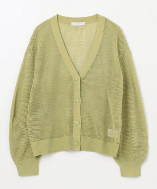 ANY メッシュカーディガン アップルグリーン