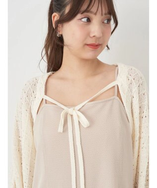 earth music&ecology ＳＥＴ２点　マルチウェイボレロキャミワンピース Beige