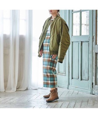 ing <ing>【WEB限定】ベルトデザインショートブーツ ブラウン