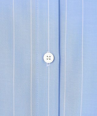 自由区 【洗える】SOMELOSテンセルバンドカラー シャツ サックス×オフ