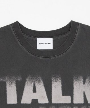 WEGO 【ユニセックス着用ITEM/MLサイズ展開】クロップドグラフィックT（SS） ブラックその他
