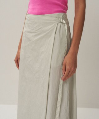 ATON HAND DYED NYLON | ラップスカート GRAY