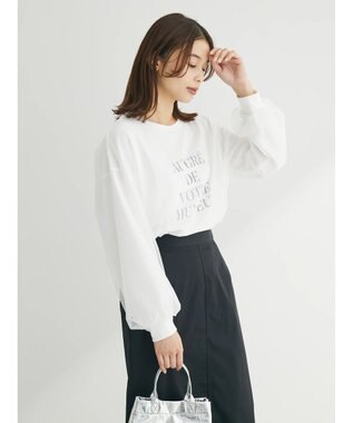 Green Parks チュールドッキングロゴプルオーバー White