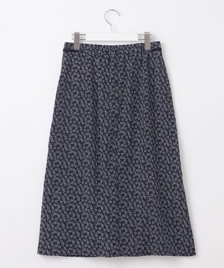 J.PRESS LADIES 【洗える】チェーンプリント マーメイド スカート ネイビー系5